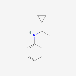 molecular formula C11H15N B10996759 N-(1-cyclopropylethyl)aniline CAS No. 133612-00-7