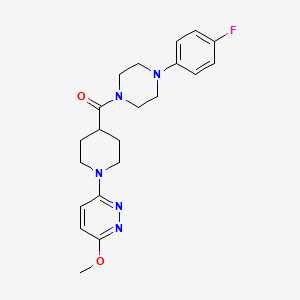 (4-(4-Fluorophenyl)piperazin-1-yl)(1-(6-methoxypyridazin-3-yl)piperidin-4-yl)methanone