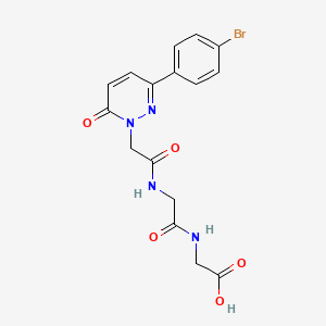 N-{[3-(4-bromophenyl)-6-oxopyridazin-1(6H)-yl]acetyl}glycylglycine