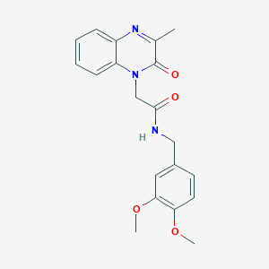 N-(3,4-dimethoxybenzyl)-2-(3-methyl-2-oxoquinoxalin-1(2H)-yl)acetamide