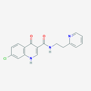 7-chloro-4-hydroxy-N-[2-(pyridin-2-yl)ethyl]quinoline-3-carboxamide