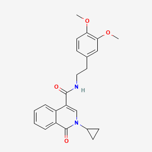 2-cyclopropyl-N-[2-(3,4-dimethoxyphenyl)ethyl]-1-oxo-1,2-dihydroisoquinoline-4-carboxamide