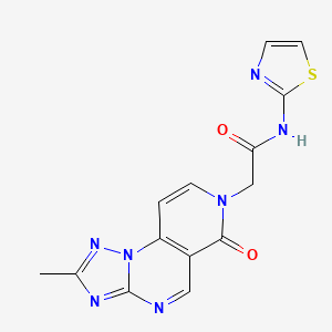 2-(2-methyl-6-oxopyrido[3,4-e][1,2,4]triazolo[1,5-a]pyrimidin-7(6H)-yl)-N-(thiazol-2-yl)acetamide