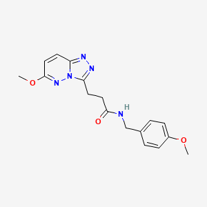 3-(6-methoxy-[1,2,4]triazolo[4,3-b]pyridazin-3-yl)-N-(4-methoxybenzyl)propanamide