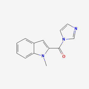 molecular formula C13H11N3O B10997054 1H-imidazol-1-yl(1-methyl-1H-indol-2-yl)methanone 