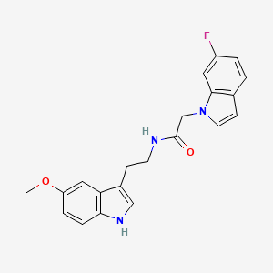 2-(6-fluoro-1H-indol-1-yl)-N-[2-(5-methoxy-1H-indol-3-yl)ethyl]acetamide