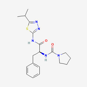 N-(5-Isopropyl-1,3,4-thiadiazol-2-YL)-nalpha-(1-pyrrolidinylcarbonyl)-L-phenylalaninamide