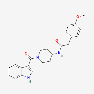 N-[1-(1H-indol-3-ylcarbonyl)piperidin-4-yl]-2-(4-methoxyphenyl)acetamide