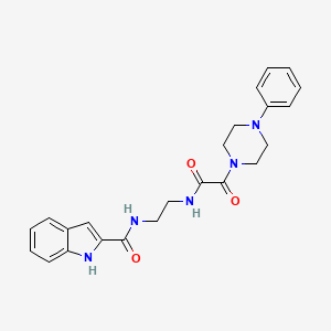 N-(2-{[oxo(4-phenylpiperazin-1-yl)acetyl]amino}ethyl)-1H-indole-2-carboxamide