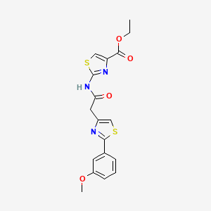 Ethyl 2-({[2-(3-methoxyphenyl)-1,3-thiazol-4-yl]acetyl}amino)-1,3-thiazole-4-carboxylate