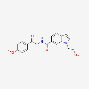 1-(2-methoxyethyl)-N-[2-(4-methoxyphenyl)-2-oxoethyl]-1H-indole-6-carboxamide