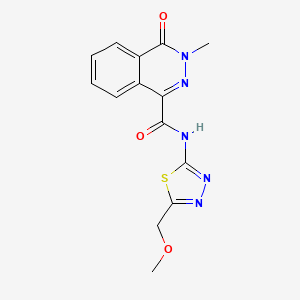 N-[5-(methoxymethyl)-1,3,4-thiadiazol-2-yl]-3-methyl-4-oxo-3,4-dihydrophthalazine-1-carboxamide