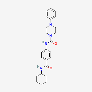 N-[4-(cyclohexylcarbamoyl)phenyl]-4-phenylpiperazine-1-carboxamide