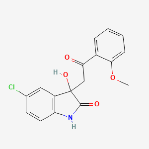 5-chloro-3-hydroxy-3-[2-(2-methoxyphenyl)-2-oxoethyl]-1,3-dihydro-2H-indol-2-one