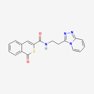 1-Oxo-N-(2-[1,2,4]triazolo[4,3-A]pyridin-3-ylethyl)-1H-isothiochromene-3-carboxamide