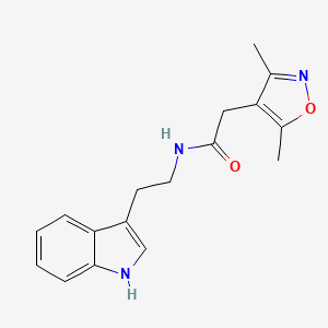 2-(3,5-dimethyl-4-isoxazolyl)-N~1~-[2-(1H-indol-3-yl)ethyl]acetamide