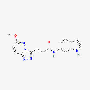 N-(1H-indol-6-yl)-3-(6-methoxy[1,2,4]triazolo[4,3-b]pyridazin-3-yl)propanamide