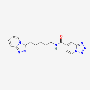 N-[5-([1,2,4]triazolo[4,3-a]pyridin-3-yl)pentyl]tetrazolo[1,5-a]pyridine-7-carboxamide