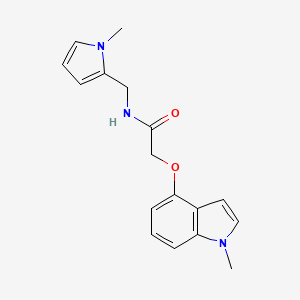 2-[(1-methyl-1H-indol-4-yl)oxy]-N-[(1-methyl-1H-pyrrol-2-yl)methyl]acetamide