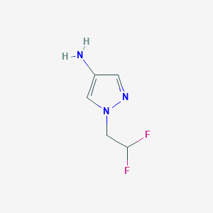 molecular formula C5H7F2N3 B109975 1-(2,2-二氟乙基)-1H-吡唑-4-胺 CAS No. 1006333-08-9