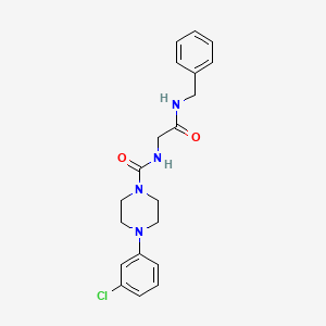 N-[2-(benzylamino)-2-oxoethyl]-4-(3-chlorophenyl)piperazine-1-carboxamide