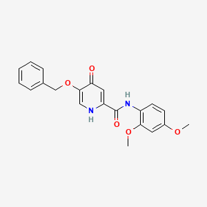 5-(benzyloxy)-N-(2,4-dimethoxyphenyl)-4-hydroxypyridine-2-carboxamide