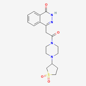 1-[4-(1,1-Dioxidotetrahydrothiophen-3-yl)piperazin-1-yl]-2-(4-hydroxyphthalazin-1-yl)ethanone