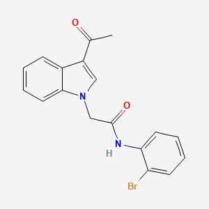 2-(3-acetyl-1H-indol-1-yl)-N-(2-bromophenyl)acetamide