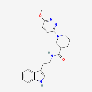 N-(2-(1H-indol-3-yl)ethyl)-1-(6-methoxypyridazin-3-yl)piperidine-3-carboxamide