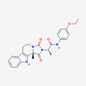 molecular formula C25H26N4O4 B10997700 (2S)-N-(4-ethoxyphenyl)-2-[(2S)-2-methyl-3,5-dioxo-4,6,16-triazatetracyclo[7.7.0.02,6.010,15]hexadeca-1(9),10,12,14-tetraen-4-yl]propanamide 