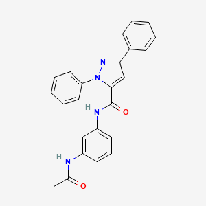 N-[3-(acetylamino)phenyl]-1,3-diphenyl-1H-pyrazole-5-carboxamide