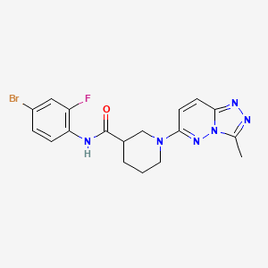 N-(4-bromo-2-fluorophenyl)-1-(3-methyl[1,2,4]triazolo[4,3-b]pyridazin-6-yl)piperidine-3-carboxamide