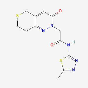 N-(5-methyl-1,3,4-thiadiazol-2-yl)-2-(3-oxo-3,5,7,8-tetrahydro-2H-thiopyrano[4,3-c]pyridazin-2-yl)acetamide