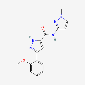 5-(2-methoxyphenyl)-N-(1-methyl-1H-pyrazol-3-yl)-1H-pyrazole-3-carboxamide