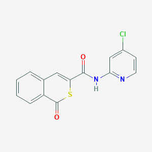 molecular formula C15H9ClN2O2S B10997806 N-(4-Chloro-2-pyridyl)-1-oxo-1H-isothiochromene-3-carboxamide 