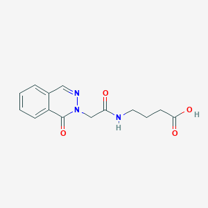 molecular formula C14H15N3O4 B10997810 4-{[(1-oxophthalazin-2(1H)-yl)acetyl]amino}butanoic acid 