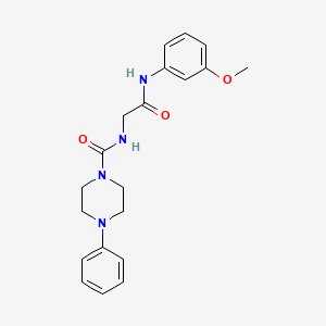 N-{2-[(3-methoxyphenyl)amino]-2-oxoethyl}-4-phenylpiperazine-1-carboxamide