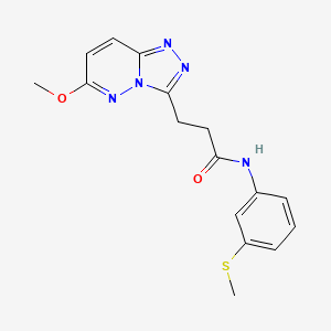 3-(6-methoxy[1,2,4]triazolo[4,3-b]pyridazin-3-yl)-N-[3-(methylsulfanyl)phenyl]propanamide