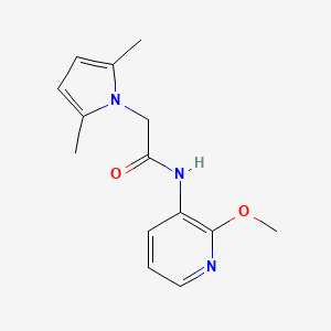 molecular formula C14H17N3O2 B10997876 2-(2,5-dimethyl-1H-pyrrol-1-yl)-N-(2-methoxypyridin-3-yl)acetamide 