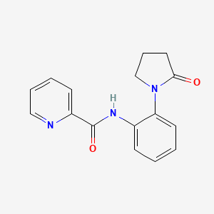 N-[2-(2-oxopyrrolidin-1-yl)phenyl]pyridine-2-carboxamide