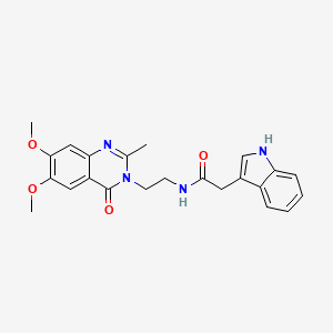 N-[2-(6,7-dimethoxy-2-methyl-4-oxoquinazolin-3(4H)-yl)ethyl]-2-(1H-indol-3-yl)acetamide