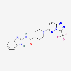 molecular formula C19H17F3N8O B10997961 C19H17F3N8O 