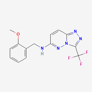 N-(2-methoxybenzyl)-3-(trifluoromethyl)[1,2,4]triazolo[4,3-b]pyridazin-6-amine