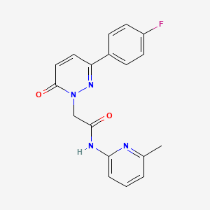 2-(3-(4-fluorophenyl)-6-oxopyridazin-1(6H)-yl)-N-(6-methylpyridin-2-yl)acetamide