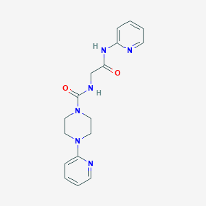 N-(2-oxo-2-(pyridin-2-ylamino)ethyl)-4-(pyridin-2-yl)piperazine-1-carboxamide