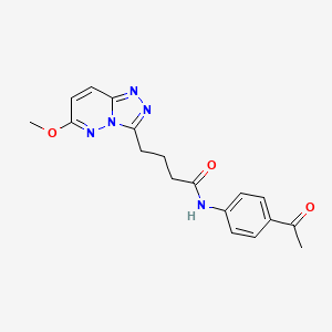 N-(4-acetylphenyl)-4-(6-methoxy[1,2,4]triazolo[4,3-b]pyridazin-3-yl)butanamide