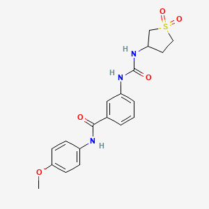 3-{[(1,1-dioxidotetrahydrothiophen-3-yl)carbamoyl]amino}-N-(4-methoxyphenyl)benzamide