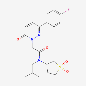 N-(1,1-dioxidotetrahydrothiophen-3-yl)-2-[3-(4-fluorophenyl)-6-oxopyridazin-1(6H)-yl]-N-(2-methylpropyl)acetamide