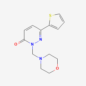 molecular formula C13H15N3O2S B10998138 2-(morpholin-4-ylmethyl)-6-(thiophen-2-yl)pyridazin-3(2H)-one 