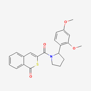 3-{[2-(2,4-Dimethoxyphenyl)-1-pyrrolidinyl]carbonyl}-1H-isothiochromen-1-one